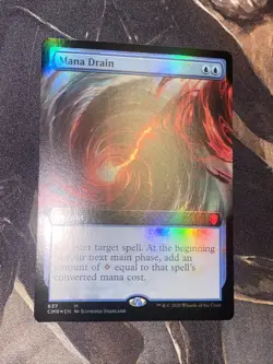 Mana Drain X1 Mtg Commander Legends Nm Foil Extended Art - Image 1