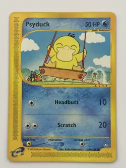 Pokemon TCG Psyduck Aquapolis 104/147 E-reader Vintage WOTC 2002 Card - Image 2