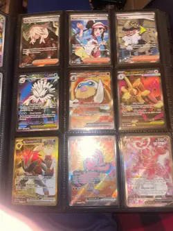 Pokemon TCG Card Lot in Lucario Binder Holo/Foil Full Art/Ex 600$ value - Image 4