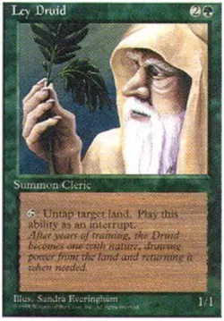 FBB Korean Ley Druid ~ Near Mint 4th Edition Fourth Foreign Black Border Stock I - Image 1