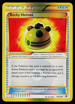 Pokemon Card - Rocky Helmet Boundaries Crossed 153/149 Secret Rare - Image 1