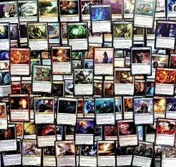 100 Magic: The Gathering Rare Card Lot - No Duplicates - Image 1