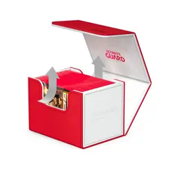 Ultimate Guard Synergy Red White 100+ Sidewinder Deck Case Card Storage Box - Image 4