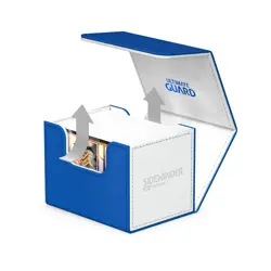 Ultimate Guard Synergy Blue White 100+ Sidewinder Deck Card Storage Box Case - Image 4
