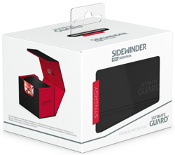 Ultimate Guard Synergy Black Red 100+ Sidewinder Deck Case Card Storage Box - Image 1