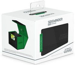 Ultimate Guard Synergy Black Green 100+ Sidewinder Deck Case Card Storage Box - Image 1