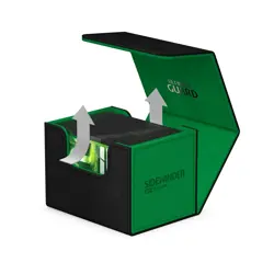 Ultimate Guard Synergy Black Green 100+ Sidewinder Deck Case Card Storage Box - Image 4