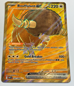 Bouffalant ex Full Art 162/086 SV White Flare Pokemon Card TCG NM - Image 1