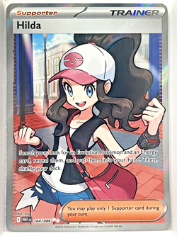 (T) Pokemon TCG Trainer Hilda Ultra Rare Card #164/086 White Flare - Image 1