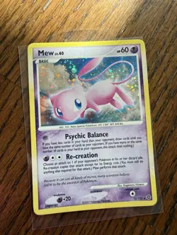 Pokemon Mew 15/132 Secret Wonders Holo Rare 60 HP English 2007 - Image 1