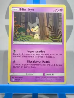Mimikyu 96/236 - Rare - Sun & Moon: Cosmic Eclipse - Pokemon TCG - Near Mint - Image 3
