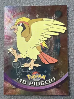Pokemon Pidgeot #18 Topps 1999 TV Animation Edition Holo Foil -Black Logo- NM - Image 1