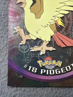 Pokemon Pidgeot #18 Topps 1999 TV Animation Edition Holo Foil -Black Logo- NM - Image 2