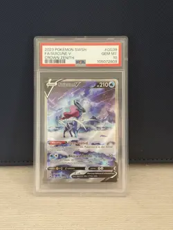 Pokemon Suicune V Crown Zenith Galarian Gallery Full Art #GG38 PSA 10 Gem Mint - Image 1