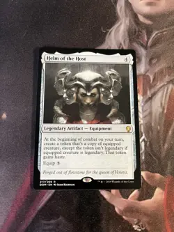 MtG Helm of The Host - NM - Dominaria - Image 1