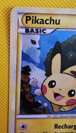 Pikachu HGSS03 *W/ HOLO SWIRL* Pokemon TCG: 2010 HGSS Black Star Promo LP - Image 4
