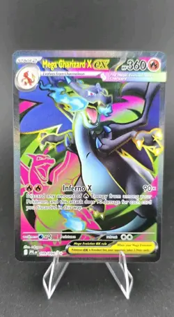 Mega Charizard X EX 109/094 Phantasmal Flames Full Art Ultra Rare Pokemon TCG NM - Image 1