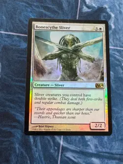 Bonescythe Sliver - Foil - Magic the Gathering - Magic 2014 M14 Promo - SP/LP - Image 1