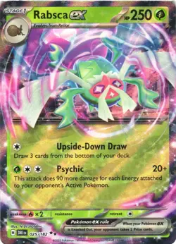 RABSCA EX 025/182 DOUBLE RARE DESTINED RIVALS POKEMON NEAR MINT - Image 2