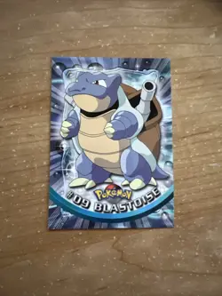 Pokemon Blastoise #09 Regular Non Foil Topps Black Logo TV Animation Edition - Image 1