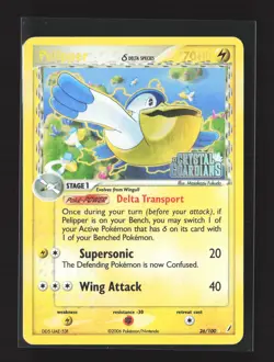 Pokemon Crystal Guardians #26/100 Stamped Holo Rare Pelipper (Delta Species) - Image 1