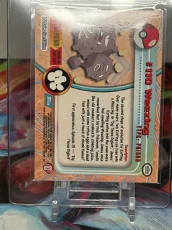 Topps Pokemon Weezing 110 TV Animation Edition Holo Eng Poison - Image 2