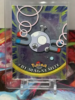 Topps Pokemon Magnemite 81 Pokemon Topps Series 1 Holo Eng 1999 1st App - Image 1