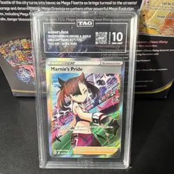 Pokemon Marnie's Pride Full Art 2022 Brilliant Stars #171 TAG 10 Gem Mint - Image 3