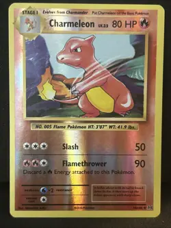 Pokemon TCG Charmeleon Evolutions 10/108 Reverse Holo - Image 1