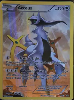 FULL ART Arceus ULTRA RARE Pokemon Black Star Promo XY83 Legendary Holo Foil- LP - Image 1