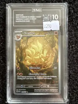 Pokemon TCG Ninetales 199/197 TAG 10 Obsidian Flames Illustration Rare - Image 1