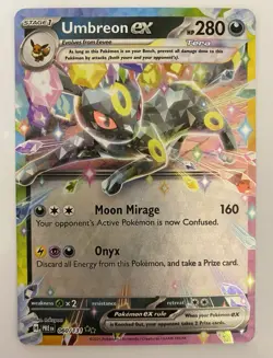 Pokemon Umbreon ex 060/131 Sv: Prismatic Evolutions Double Rare Holo 280 HP - Image 1