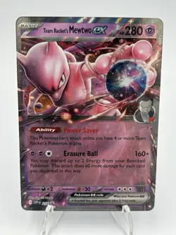 Team Rocket's Mewtwo ex Holo Promo SV: Scarlet & Violet Promo Cards 216 NM - Image 1