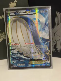 Pokemon Wailord EX Full Art Ultra Rare Holo Card 147/160 - Image 3