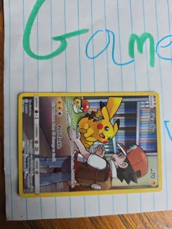 Pokemon Pikachu TCG Sun & Moon Cosmic Eclipse Card 241/236 Full Art Secret Rare - Image 2