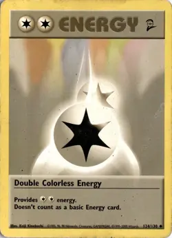 Double Colorless Energy 124/130 Base Set 2 Pokemon Card TCG - Image 1
