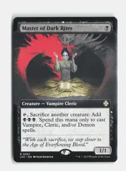 Master of Dark Rites (Extended Art) 51 The Lost Caverns of Ixalan MTG NM - Image 1