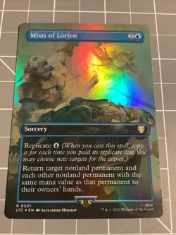 MTG Foil Mists of Lorien Extended Borderless Lord of the Rings NM - Image 1