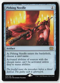 Pithing Needle #312 (Foil) (LP) Double Masters 2022 2X2 Magic MTG - Image 1