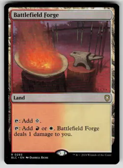 Battlefield Forge Rare Commander: Bloomburrow 293 MTG Near Mint - Image 1