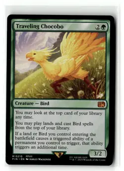 TRAVELING CHOCOBO Magic MTG Final Fantasy Non Foil - Image 1