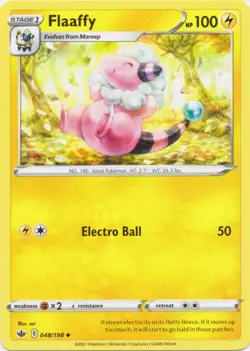 Flaaffy - 048/198 - Chilling Reign - 2021 Pokemon - Regular Uncommon - Near Mint - Image 1