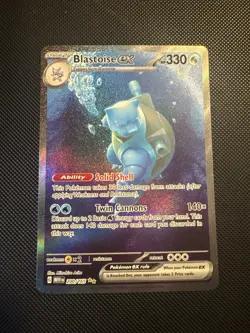 Pokemon TCG Blastoise EX Sir 200/165 Scarlet & Violet 151 - Image 1