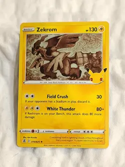 Zekrom 010/025 Pokemon TCG Celebrations- Holo Rare- NM/Mint - Image 1