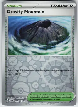 REVERSE HOLO GRAVITY MOUNTAIN 177/191 UC NEAR MINT - Image 1