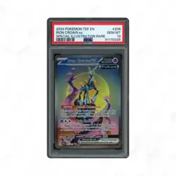2024 Pokemon S&V Temporal Forces IRON CROWN ex SIR #206/162 PSA 10 - Image 1