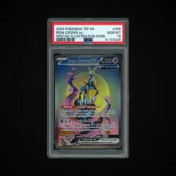 2024 Pokemon S&V Temporal Forces IRON CROWN ex SIR #206/162 PSA 10 - Image 3