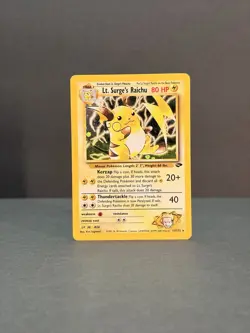 Lt. Surge’s Raichu 11/132 Unlimited Holo Rare - Pokemon TCG - Gym Challenge LP - Image 4