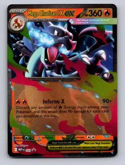MEGA CHARIZARD X EX 029 HOLO P ME: MEGA EVOLUTION PROMO POKEMON NM - Image 1