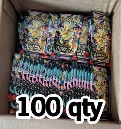 Pokemon Ascended Heroes Factory Sealed Booster Pack Lot of (100) - Image 1